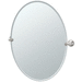 Gatco G4339LG Satin Nickel Oval Mirror