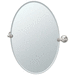 Gatco G4339 Satin Nickel Oval Mirror