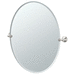 Gatco G4369LG Satin Nickel Oval Mirror