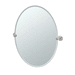 Gatco G5859LG Satin Nickel Oval Mirror