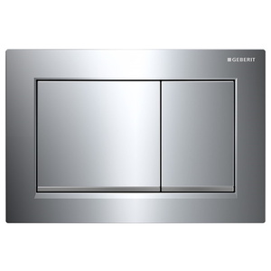 G115080KH1 Omega30 Toilet Tank Lever Bathroom Accessory - Polished Chrome / Matte Chrome