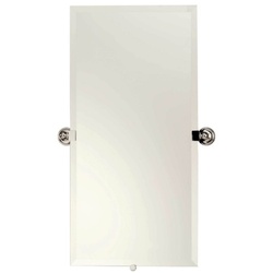 GOT2641SN London Terrace Square / Rectangular Mirror - Satin Nickel