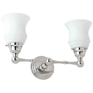 G1182PN Chelsea 2 Bulb Bathroom Lighting - Polished Nickel