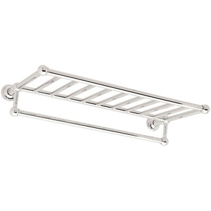 G454320PC Columnar Vanity Shelf Bathroom Accessory - Polished Chrome