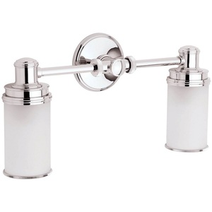 G4582SN Columnar 2 Bulb Bathroom Lighting - Satin Nickel