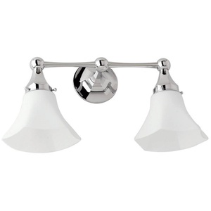 G6822SOPC Empire 2 Bulb Bathroom Lighting - Polished Chrome