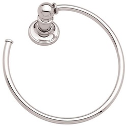  Columnar Towel Ring Bathroom Accessory - Polished Nickel