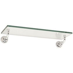  Columnar Vanity Shelf Bathroom Accessory - Polished Nickel