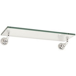  Columnar Vanity Shelf Bathroom Accessory - Polished Nickel