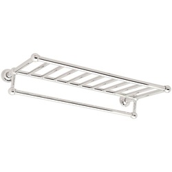  Columnar Vanity Shelf Bathroom Accessory - Polished Nickel