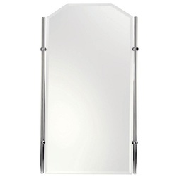  Empire Unique Shape Mirror - Satin Nickel