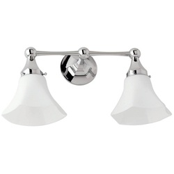 Empire 2 Bulb Bathroom Lighting - Satin Nickel