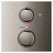 Grohe G29178AL1 Brushed Hard Graphite Thermostatic Valve Trim