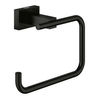  Essentials Cube Paper Holder Bathroom Accessory - Matte Black