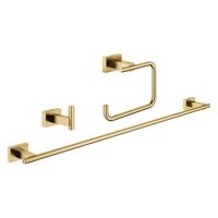  Essentials Accessory Set Bathroom Accessory - Brushed Cool Sunrise