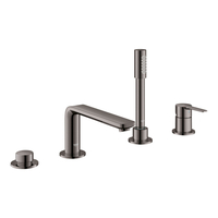  Lineare Deck Mount With Handshower Tub Faucet - Hard Graphite