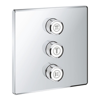  Grohtherm Volume Control Valve Trim Trim Kit - Starlight Chrome