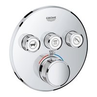  Grohtherm Thermostatic / Volume Control Trim Trim Kit - Starlight Chrome