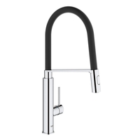  Concetto Pull-Out Spray Kitchen Faucet - Starlight Chrome