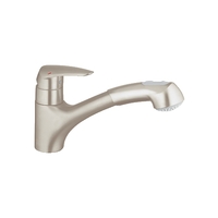 Eurodisc Pull-Out Spray Kitchen Faucet - SuperSteel Infinity