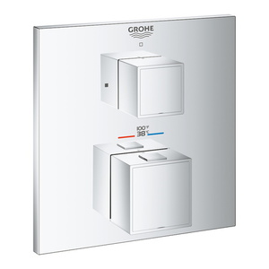 G24158000 Grohtherm Thermostatic / Volume Control Trim Trim Kit - Starlight Chrome G24158000 Grohtherm Thermostatic / Volume Control Trim Trim Kit - Starlight Chrome