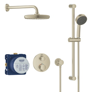 G34745EN0 Cube Two Wall Diverter System Custom Shower System - Brushed Nickel Infinity