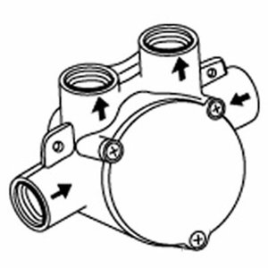 G35204000 Tub & Shower Valve Rough In Valve - Rough Brass