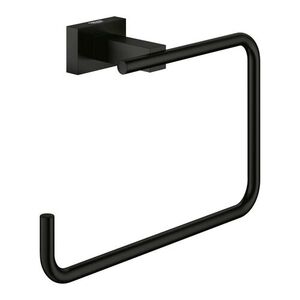 G405102431 Essentials Cube Towel Ring Bathroom Accessory - Matte Black