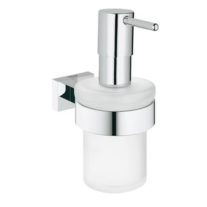 G40756001 Essentials Cube Soap Dispenser Bathroom Accessory - StarLight Chrome