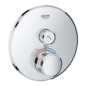 G29136000 Grohtherm Thermostatic / Volume Control Trim Trim Kit - Starlight Chrome G29136000 Grohtherm Thermostatic / Volume Control Trim Trim Kit - Starlight Chrome