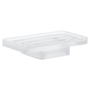 G40806000 Selection Cube Soap Dish Bathroom Accessory - daVinici Satin White