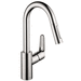 Hansgrohe H04506001 Chrome Pull-Out Spray Kitchen Faucet