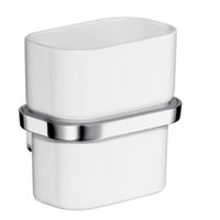  Urquiola Toothbrush & Tumbler Holder Bathroom Accessory - Chrome