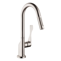  Citterio Single-Hole Bar Faucet - Steel Optik