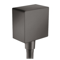  FixFit Wall Supply Elbow Shower Accessory - Brushed Black Chrome