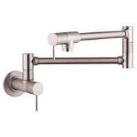  Starck Pot Filler Kitchen Faucet - Steel Optik