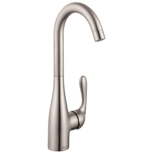 H14801801 Allegro E Single-Hole Bar Faucet - Steel Optik H14801801 Allegro E Single-Hole Bar Faucet - Steel Optik