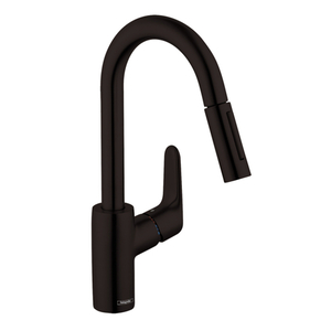 H04506671 Focus Pull-Out Spray Kitchen Faucet - Matte Black H04506671 Focus Pull-Out Spray Kitchen Faucet - Matte Black