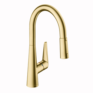 H72813251 Talis S Pull-Out Spray Kitchen Faucet - Brushed Gold Optic