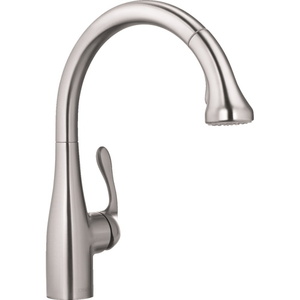 H04066860 Allegro E Pull-Out Spray Kitchen Faucet - Steel Optik H04066860 Allegro E Pull-Out Spray Kitchen Faucet - Steel Optik