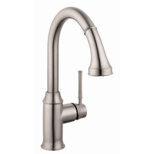 H04215800 Talis C Pull-Out Spray Kitchen Faucet - Steel Optik