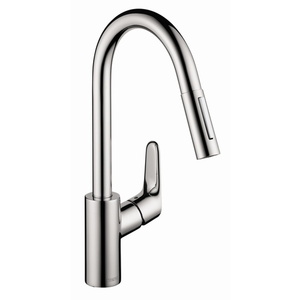 H04505000 Focus Pull-Out Spray Kitchen Faucet - Chrome H04505000 Focus Pull-Out Spray Kitchen Faucet - Chrome