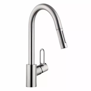 H04701805 Talis Pull-Out Spray Kitchen Faucet - Steel Optik