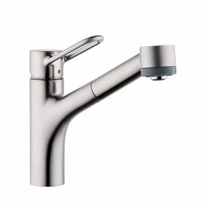H04704805 Talis Pull-Out Spray Kitchen Faucet - Steel Optik