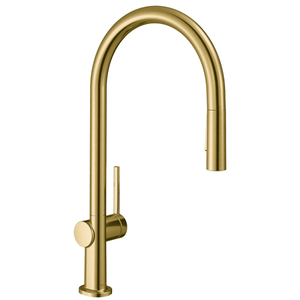 H72800251 Talis N Pull-Out Spray Kitchen Faucet - Brushed Gold Optic