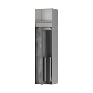 H56062800 XtraStoris Rock Paper Holder Bathroom Accessory - Brushed Stainless Steel