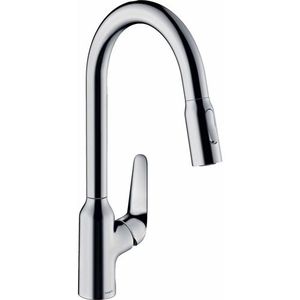 H71800001 Focus Pull-Out Spray Kitchen Faucet - Chrome
