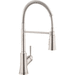 Hansgrohe H04792800 Steel Optic Pull-Out Spray Kitchen Faucet