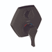 Hansgrohe H04820670 Matte Black Thermostatic / Volume Control Trim