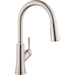 Hansgrohe H04793800 Steel Optic Pull-Out Spray Kitchen Faucet